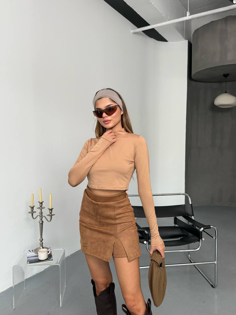 Süet Şort Etek